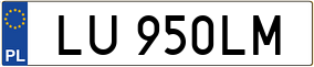 Truck License Plate